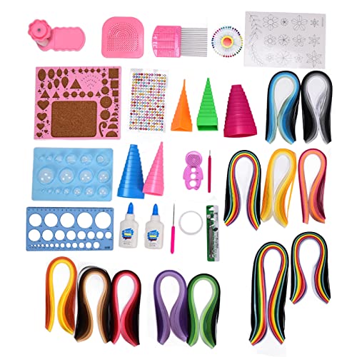 Baxnore Professionelles Papierquilling Kit Komplett DIY Bastel -Set mit 1260 farbenfrohen Streifen Essentielle Werkzeuge für Anfänger Erwachsene Kinder handgefertigte Kunstprojekte Baxnore Professionelles Papierquilling Kit Komplett DIY Bastel -Set mit 1260 farbenfrohen Streifen Essentielle Werkzeuge für Anfänger Erwachsene Kinder handgefertigte Kunstprojekte von Baxnore