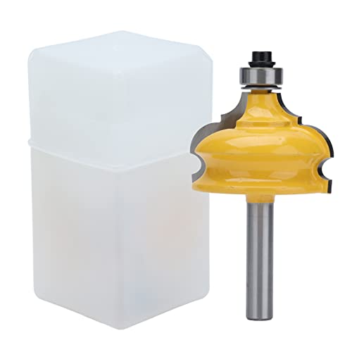 Baxnore Römisch -Kanten -Router -Bit, Carbon -Stahl -Leichtmetallschneider Werkzeug, Schnittgenauigkeitsschrankleitungsschneider, Industrierouter Bit für Holzbearbeitung 44,5 mm von Baxnore