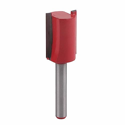 Baxnore Router -Bit, Legierungstahl 2 Flöte gerade Bit, Abriebresist -Schlitzrouter -Bit, Holzbearbeitungsbit, ausgedehnte Routerschneider für Holz (1/4 ''*18mm) von Baxnore