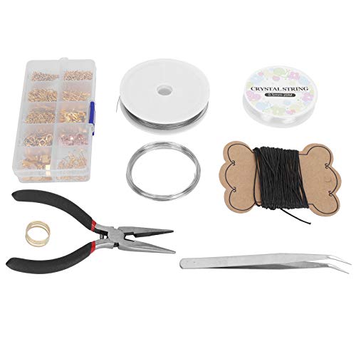 Baxnore Schmuckherstellung Tool Kit Premium DIY Handwerkszubehör Set mit Hummerverschluss Sprungringen Ohrring -Haken für Anfängerprofis Home Studio Metal Wachs Gewinde Stahldraht von Baxnore