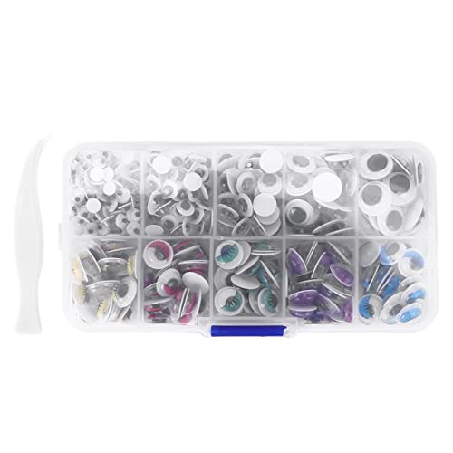 Baxnore Selbstklebstoff GOOLLY WILLGLEILE EIGER 420pcs Premium -Qualität Starker Klebrigkeit Multi Zweck Plastikhandwerksaugen für DIY Art Projects Spielzeug Scrapbooking Dekoratio von Baxnore
