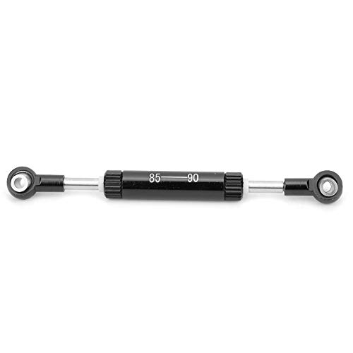 Baxnore Servos Pull Rod Lenkstange RC Autozubehör Hochleistungs-CNC-gefräste Langlebige Aluminium legierung Ersatzteil für SCX10 D90 1/10 Scale Crawler Schwarz 75mm bis 100mm (85-90 mm) von Baxnore