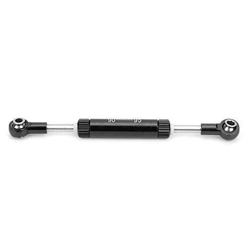 Baxnore Servos Pull Rod Lenkstange RC Autozubehör Hochleistungs-CNC-gefräste Langlebige Aluminium legierung Ersatzteil für SCX10 D90 1/10 Scale Crawler Schwarz 75mm bis 100mm (90-95 mm) von Baxnore
