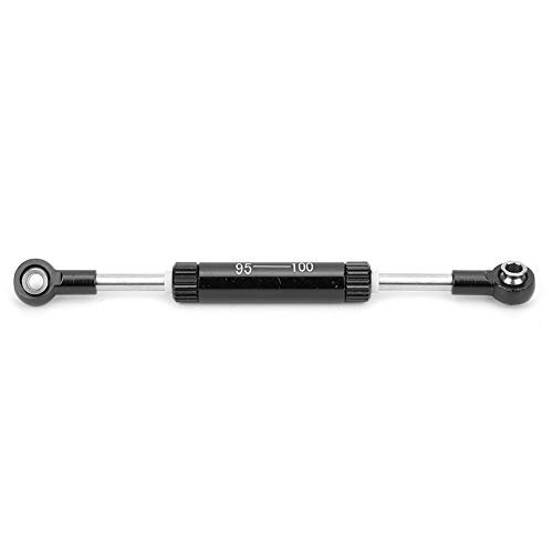 Baxnore Servos Pull Rod Lenkstange RC Autozubehör Hochleistungs-CNC-gefräste Langlebige Aluminium legierung Ersatzteil für SCX10 D90 1/10 Scale Crawler Schwarz 75mm bis 100mm (95-100 mm) von Baxnore