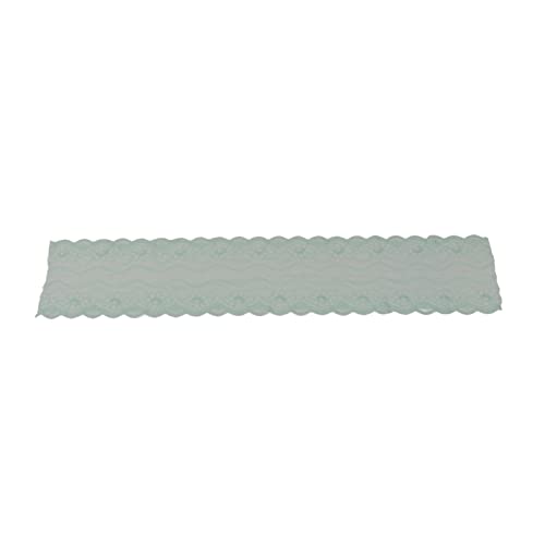 Baxnore Stretch -Spitze -Stoff, 10 Yards 18,5 cm breites Nylonband, schneiden elastische Verkleidung für Kleidungsstreifen für Kleidungsstücke Hochzeitsdekoration Haushandwerk (Meeres Glas blau) von Baxnore