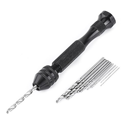 Baxnore Twist Bohrer, HSS -Handbohrgeräte, Hand -Twist -Bohrwerkzeug, Holzbohrwerkzeug, Holzbohrbit -Set, Spanhandbohrer für Holzplastikkautschuk von Baxnore