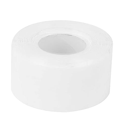 Baxnore Wasserdichtes Klebeband, Silikonkautschukband, stark klebendes Dichtungsreparaturband für die Notfallreparatur von Wasserrohrlecks, Sanitärinstallationen, weiß, 25 mm x Rolle von Baxnore
