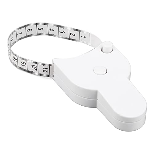 Baxnore Weiches Maßband, einziehbares Maßband mit automatischer Verriegelung, Fitness-Lineal mit zwei Skalen zum Nähen für Taillen-, Hüft-, Arm- und Brustmessungen Baxnore Weiches Maßband, einziehbares Maßband mit automatischer Verriegelung, Fitness-Lineal mit zwei Skalen zum Nähen für Taillen-, Hüft-, Arm- und Brustmessungen von Baxnore
