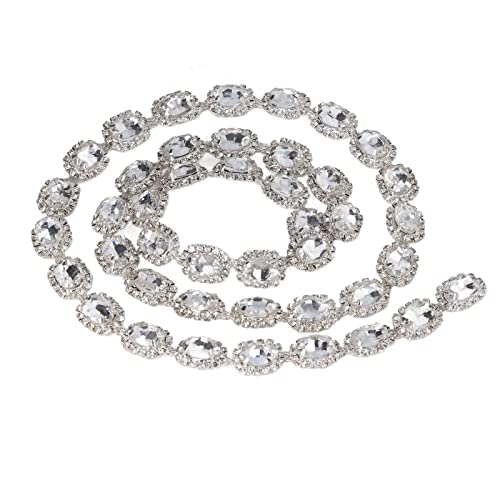 Baxnore besatz, glänzend, schöne streifenkette für selbstgemachte Kleidungsaccessoires, Brautkleider, Kristallglas-, 1 Yard Baxnore besatz, glänzend, schöne streifenkette für selbstgemachte Kleidungsaccessoires, Brautkleider, Kristallglas-, 1 Yard von Baxnore