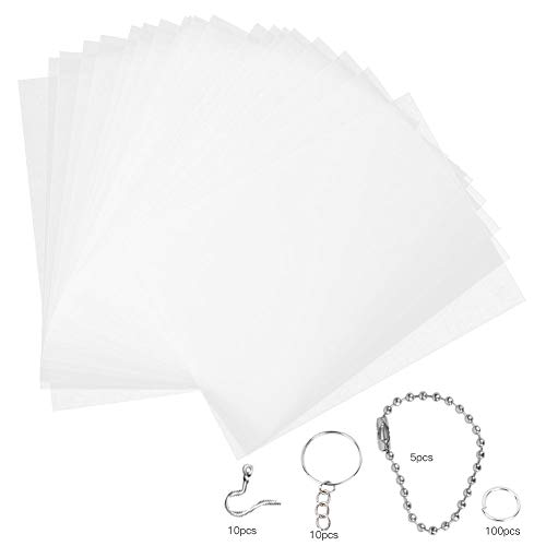Baxnore schrumpfbarer Filmset DIY -Ohrring -Schlüsselbroschen druckbare Schrumpfmaterial druckbar Baxnore schrumpfbarer Filmset DIY -Ohrring -Schlüsselbroschen druckbare Schrumpfmaterial druckbar von Baxnore