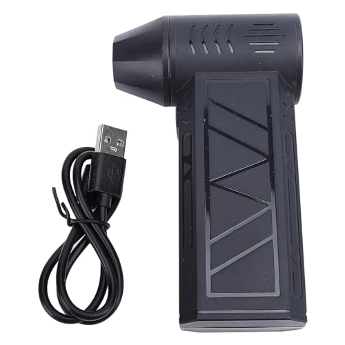 Elektrischer Luft Duster, einstellbare Geschwindigkeit Handheldgebläse mit Taschenlampe, ABS -PC -Turbinenlüfter für Tastaturstaubentfernung Schneeblasen BBQ Zündung von Baxnore