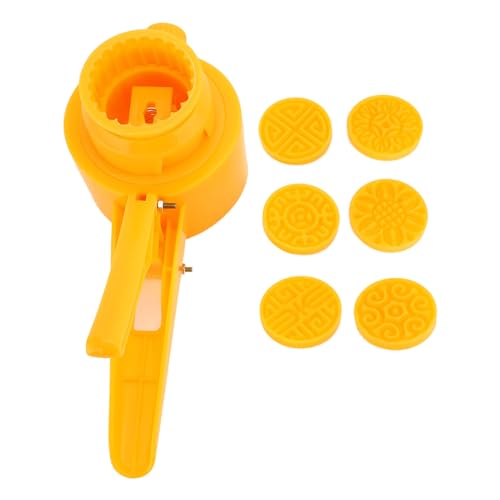 Handpresse Keksstempel Food Grade Plastik 50G Chinesische Mid Herbst Festival Kuchenhersteller DIY Dessert Gebäckwerkzeug mit 6 Mustern für Zuhause Handpresse Keksstempel Food Grade Plastik 50G Chinesische Mid Herbst Festival Kuchenhersteller DIY Dessert Gebäckwerkzeug mit 6 Mustern für Zuhause von Baxnore