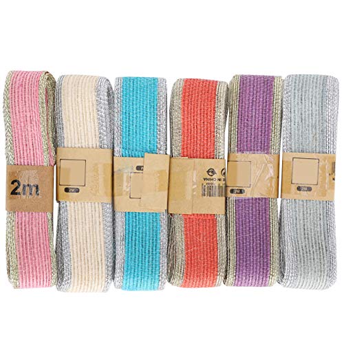 Juteband, Jutegewebe-Bastelband, Verpackung für Hochzeitstortenschachtel, Blumenstrauß, Bekleidungszubehör, Partydekoration von Baxnore