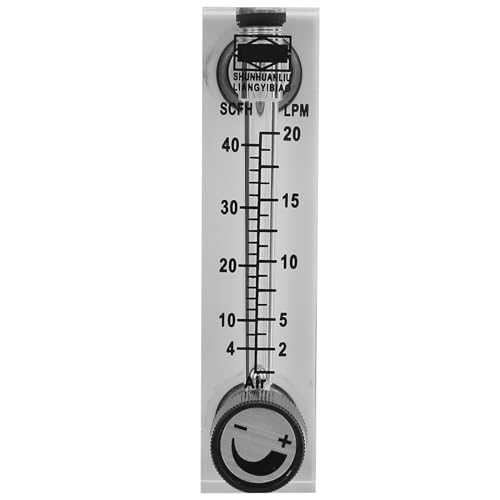LZM-6T Gasdurchflussmesser für die Schalttafelmontage, Messinganschluss, Durchflussbereich 2–20 l/min, Acrylgehäuse mit Edelstahlschwimmer für die Gasmessung im industriellen Labor LZM-6T Gasdurchflussmesser für die Schalttafelmontage, Messinganschluss, Durchflussbereich 2–20 l/min, Acrylgehäuse mit Edelstahlschwimmer für die Gasmessung im industriellen Labor von Baxnore