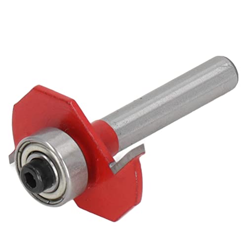 Nutfräser-Fräser, gerade Kanten, Wolframstahl, 1/4-Zoll-Schaft, einstellbare Tiefe, PTFE-beschichtet für präzises Nutenfräsen in Holz (1/8) von Baxnore