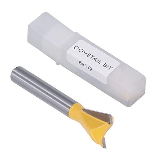 Router Bit, Wolframstahl -Legierungs -Router -Schwalbenschwanzbit, Schwalbenschwanzmühlenschneider, Schwalbenschwanz -Router -Cutter, Schwalbenschwanz -Schneidwerkzeug für (6*1/2) von Baxnore