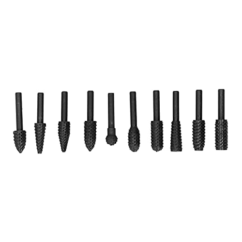 Schnitzbit Set Elektrisches rotatierbares hocheffizienzes multifunktionales Schleifenkopf -Metall -Gravur -Werkzeug für Holzkautschuk -Tischler DIY -Projekte 10pcs 45 Stahl Schnitzbit Set Elektrisches rotatierbares hocheffizienzes multifunktionales Schleifenkopf -Metall -Gravur -Werkzeug für Holzkautschuk -Tischler DIY -Projekte 10pcs 45 Stahl von Baxnore