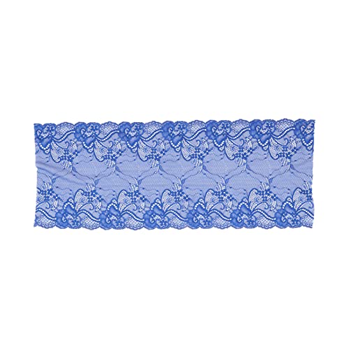 Spitzenbänder 19cm breit 10 Meter gute Elastizität sicher verwenden Einfacher Betrieb Fügen Sie Elegance -Kleidungszubehör hinzu (Blau) von Baxnore