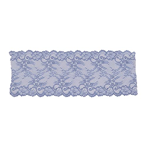 Spitzenverkleidung Ribbon, Polyester dekorative Verkleidung, verdickte elastische Spitze für Kleidungshosen, Hochzeitsspeisevorräte (Blau) von Baxnore