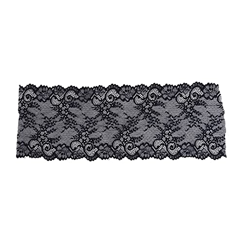 Spitzenverkleidung Ribbon, Polyester dekorative Verkleidung, verdickte elastische Spitze für Kleidungshosen, Hochzeitsspeisevorräte (Saphirblau) von Baxnore