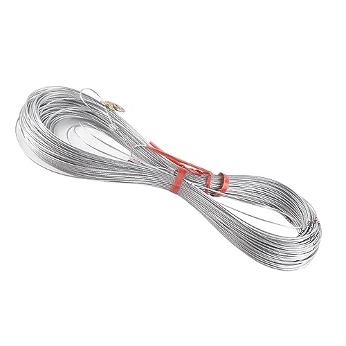 Stahldraht -Messungsseil Hochleistungsflexible Robus -Konstruktionsmesskabel mit eingebetteter Skala für - und Ackerlandmessung (100 m/328.1ft) von Baxnore