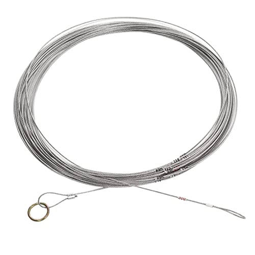 Stahldraht -Messungsseil Hochleistungsflexible Robus -Konstruktionsmesskabel mit eingebetteter Skala für - und Ackerlandmessung (70 m/229.7ft) von Baxnore