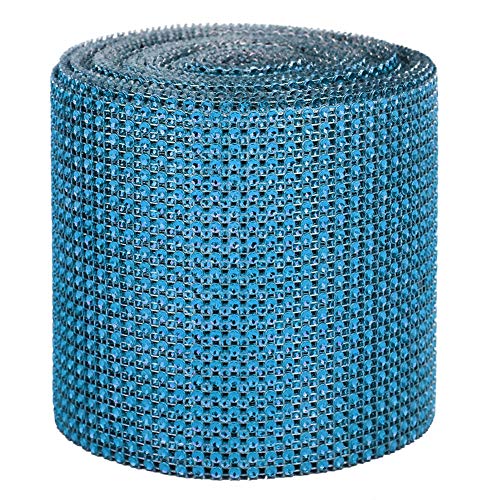 Strassbänder Kunststoff künstlich glänzender 24 Zeilen elektroplierend Hochzeitskleidungsdekoration DIY Material 9m Länge rot lila schwarz silberblau gold optional (1) von Baxnore