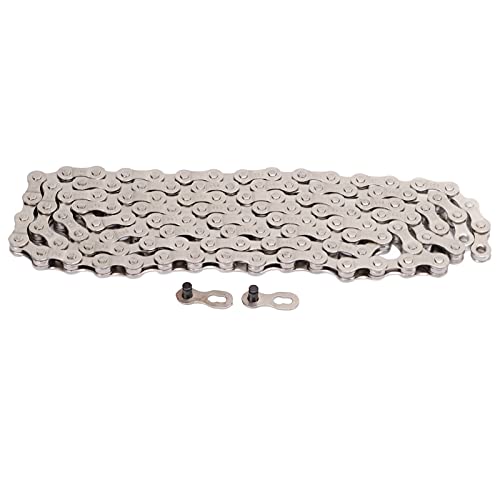 Wake Premium Kohlenstoffstahl Fahrradkette Universal 6 7 8 Geschwindigkeit Fahrradkette High Wea Resistenz Anti -Rost -Design mit kurzem Glied für Road Mountainbikes 116 Links von Baxnore