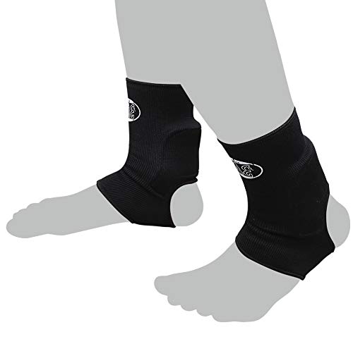 Bay 2x Achillessehnenschutz Schwarz (L XL) elastisch Fußbandagen Polster gepolstert von Bay Sports