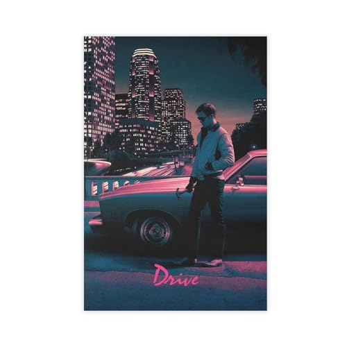 Filmposter "Drive Ryan Gosling", klassisches Poster, Leinwandposter, Wandkunst, Dekordruck, Gemälde für Wohnzimmer, Schlafzimmer, Dekoration, ungerahmt, 30 x 45 cm von Baydog