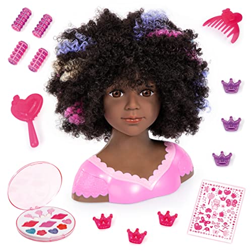 Bayer Design 90088AZ Schmink- und Frisierkopf Charlene Super Model, Puppenkopf mit Make-up, Haarzubehör, Strähnen Bayer Design 90088AZ Schmink- und Frisierkopf Charlene Super Model, Puppenkopf mit Make-up, Haarzubehör, Strähnen von Bayer Design