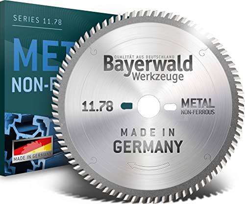Bayerwald - HM Kreissägeblatt - Ø 450 mm x 4 mm x 40 mm | Trapezflachzahn positiv (110 Zähne) | Nebenlöcher: Eisele / Kaltenbach | Alukreissägeblatt für NE-Metall & Kunststoff von Bayerwald Werkzeuge