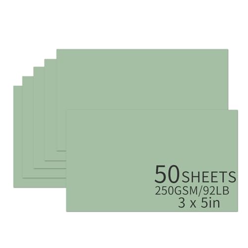 50 Blatt Salbeigrün Kartonpapier, 7,6 x 12,7 cm, 250 g/m²/41,7 kg dicke, schwere Blanko-Karten für DIY-Kunstprojekte, Kartenherstellung, Postkarten, Grußkarten, Geschäft, Geburtstagsfeier, 50 Blatt Salbeigrün Kartonpapier, 7,6 x 12,7 cm, 250 g/m²/41,7 kg dicke, schwere Blanko-Karten für DIY-Kunstprojekte, Kartenherstellung, Postkarten, Grußkarten, Geschäft, Geburtstagsfeier, von Bazyrock