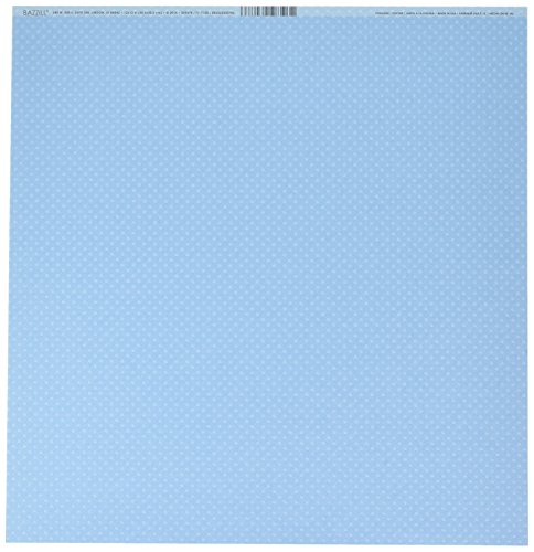 Bazzill Basics Paper 25 ScrapBooking Sheets Dotted Poolside, Blue von Bazzill