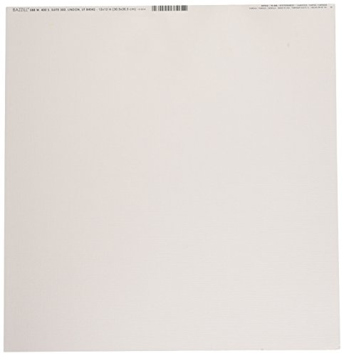 Bazzill Cardstock 30,5 x 30,5 cm, x 12 Mono Vanille Karte Lager 25 Bogen, Leinen, braun, 30 x 30 von Bazzill