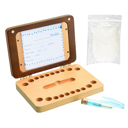Haarflasche für Kleinkinder – Aufbewahrungsbox für Zähne für Kleinkinder | Aufbewahrungsbox für Zahnerinnerungen aus Holz | Box erster Behälter Haarflasche für Kleinkinder – Aufbewahrungsbox für Zähne für Kleinkinder | Aufbewahrungsbox für Zahnerinnerungen aus Holz | Box erster Behälter von Bbbabeslk