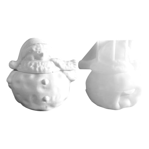 Silikonform - Silikonformen für Kerzenhalter | Gießform für Süßigkeitenbehälter, handgefertigte Form in Form eines Schneemanns, Aufbewahrungsbox, Aufbewahrungsform Silikonform - Silikonformen für Kerzenhalter | Gießform für Süßigkeitenbehälter, handgefertigte Form in Form eines Schneemanns, Aufbewahrungsbox, Aufbewahrungsform von Bbbabeslk