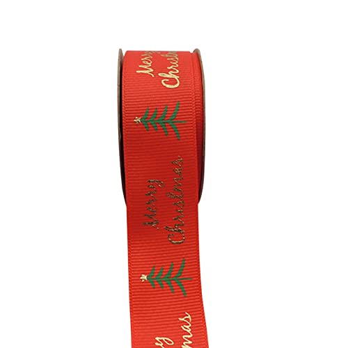 Weihnachtsband - Weihnachtsband für die Herstellung von Kränzen | Band zum Einwickeln von Weihnachtsgeschenken, Weihnachtsschmuck für Bastelarbeiten, Haarzubehör, Ohrringe, Joy-Zubehör von Bbbabeslk