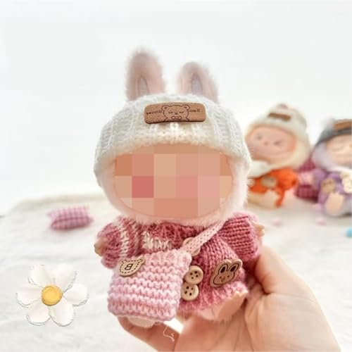 Labubu Kleidung Set, Weiße Mütze Und Rosa Kleidung Mit Tasche, Perfektes Zubehör Für Labubu Puppen, Ideal Für Sammler Und Kinder, Weiches Material In Rosa Farbe Labubu Kleidung Set, Weiße Mütze Und Rosa Kleidung Mit Tasche, Perfektes Zubehör Für Labubu Puppen, Ideal Für Sammler Und Kinder, Weiches Material In Rosa Farbe von BbiuRer
