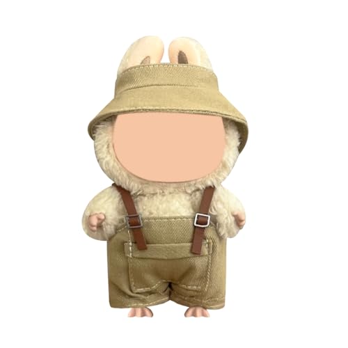 Bekleidung für 17cm Plüsch, Plüschtiere Kleidung Outfit, Mini Kuscheltier Kleidung, Hüte, Accessoires für 17cm Puppe, Bekleidung DIY Kinder Geschenke (Puppen Nicht Enthalten) von Bcenoilua