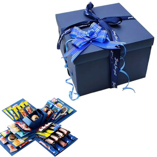 Bcuuozeeing Überraschung Box mit Klebeband und Band, 5-Lagige Kreative Explosionsbox Geschenkbox, DIY Handgemachte Überraschung Box für Geburtstag, Valentinstagsgeschenke, Hochzeitstag Bcuuozeeing Überraschung Box mit Klebeband und Band, 5-Lagige Kreative Explosionsbox Geschenkbox, DIY Handgemachte Überraschung Box für Geburtstag, Valentinstagsgeschenke, Hochzeitstag von Bcuuozeeing