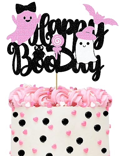 Halloween Cake Topper Happy Boo Day Birthday Toppers Decorations Glitter Pink Boo Cake Decoration for Boys Girls Halloween Boo Party Supplies for Baby Shower Halloween Cake Topper Happy Boo Day Birthday Toppers Decorations Glitter Pink Boo Cake Decoration for Boys Girls Halloween Boo Party Supplies for Baby Shower von Bdayshop