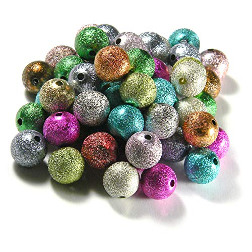 Big Bdbeads Glitzer-Perlen aus Kunststoff, Acryl, strukturiert, metallisch, Sternenstaub, rund, sortiert, 12 mm, 100 Stück Big Bdbeads Glitzer-Perlen aus Kunststoff, Acryl, strukturiert, metallisch, Sternenstaub, rund, sortiert, 12 mm, 100 Stück von Bdbeads