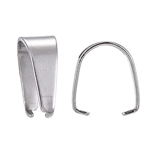Eispickel-Verbindungsstücke aus chirurgischem Edelstahl 304, silberfarben, hypoallergen, Schmuck für Anhänger, 50 Stück von Bdbeads