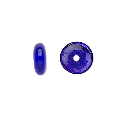 Tschechische Glasperlen, 8 mm, rund, 3 mm dick, Abstandhalter, flache Scheibe, lose Perlen für Schmuck, Kobaltblau, 50 Stück Tschechische Glasperlen, 8 mm, rund, 3 mm dick, Abstandhalter, flache Scheibe, lose Perlen für Schmuck, Kobaltblau, 50 Stück von Bdbeads