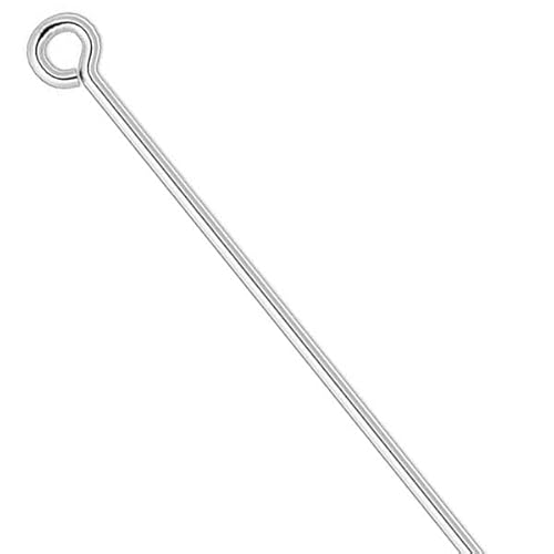 Versilberte Ösennadeln, 21 Gauge, 0,71 mm, 30 Stück, Messing-Basismetall für Schmuckherstellung (7,6 cm lang) von Bdbeads
