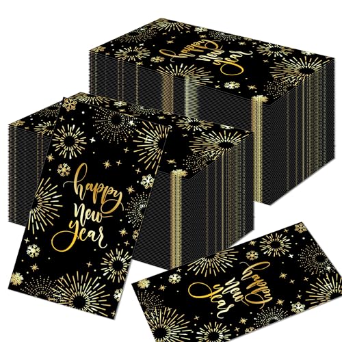 100 Stück Servietten Silvester Neujahr Servietten 3-lagig 40x33cm Papierservietten Bunt für Silvester Tischdeko 2025 Happy New Year Servietten Silvester 100 Stück Servietten Silvester Neujahr Servietten 3-lagig 40x33cm Papierservietten Bunt für Silvester Tischdeko 2025 Happy New Year Servietten Silvester von Bdecoll