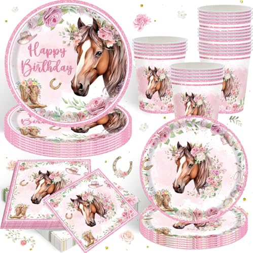 80 Horse Floral Frühlings-Wildblumen-Party-Dekoration für 20 Gäste, Blumengeschirr, Teller, Servietten, Tischdekorationen, Wildblumen-Geschirr, Party-Geschenk für Brautparty, Garten-Teeparty 80 Horse Floral Frühlings-Wildblumen-Party-Dekoration für 20 Gäste, Blumengeschirr, Teller, Servietten, Tischdekorationen, Wildblumen-Geschirr, Party-Geschenk für Brautparty, Garten-Teeparty von Bdecoll