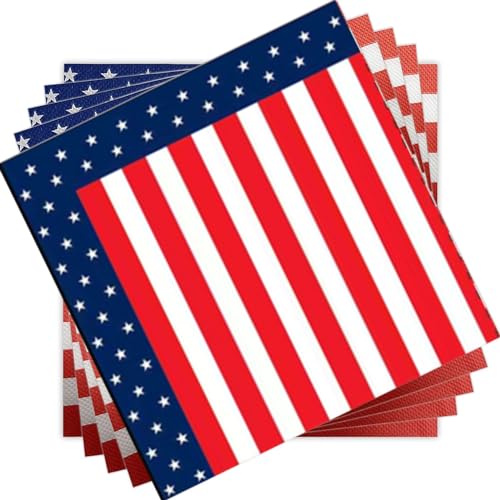 96Stück USA 4. Juli Amerikanische Party Servietten, 3-lagig, 33x33cm, Stars & Stripes I Saugstark und praktisch verpackt I Ideal für besondere Anlässe 96Stück USA 4. Juli Amerikanische Party Servietten, 3-lagig, 33x33cm, Stars & Stripes I Saugstark und praktisch verpackt I Ideal für besondere Anlässe von Bdecoll