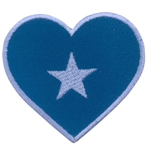 BeBuz Alle Länder Gestickte Herz Flagge Patches - Aufbügeln/Aufnähen Nationale Emblem Applikation - Stoff Reparatur Taktische Militär Abzeichen für Jacke, Hut, Rucksack, DIY Handwerk (Somalia) von Be Buz